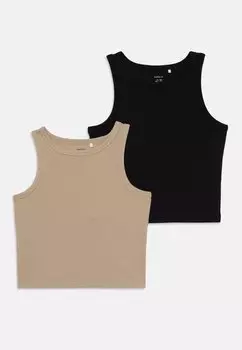 Топ NAKAL 2 PACK Name it, серо-коричневый