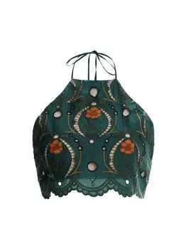 Топ Nardo с вышивкой на бретелях и бретелях Agua by Agua Bendita, разноцветный