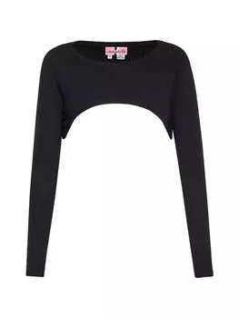 Топ nascita Crop, черный