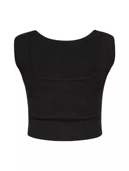 Топ nascita Crop, черный