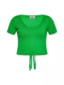 Топ nascita Crop, зеленый