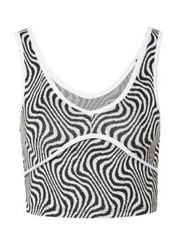 Топ Nasty Gal, черно-белый