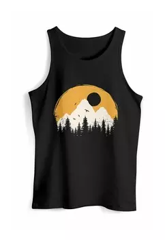 Топ NATURAL LOGO FASHION MUSKEL Neverless, черный