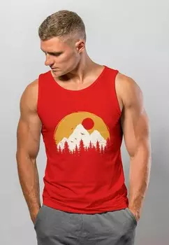 Топ NATURAL LOGO FASHION MUSKEL Neverless, красный