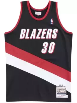 Топ NBA 1999 Trail Blazers Rasheed Wallace из джерси Mitchell & Ness, черный