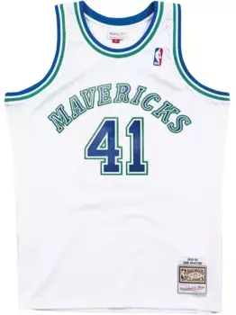Топ NBA Mavericks 1998 Dirk Nowitzki Mitchell & Ness, белый