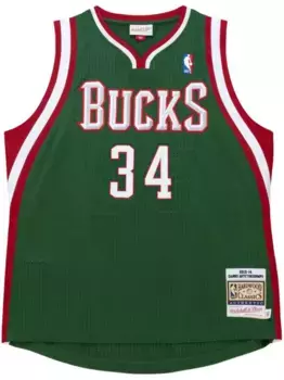 Топ NBA Milwaukee Bucks 2013 Giannis Antetokounmpo Mitchell & Ness, зеленый