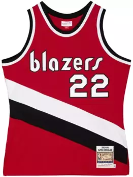 Топ NBA Portland Trail Blazers 83 Clyde Drexler Mitchell & Ness, красный