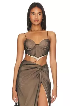 Топ NBD Amryn, цвет Black & Nude