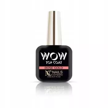 Топ NC Nails WOW Top Coat Rose Gold 6 мл