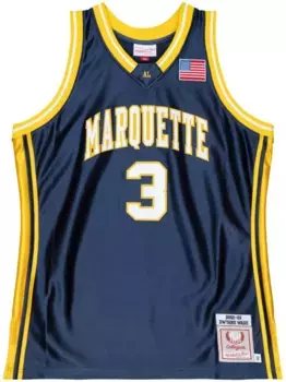 Топ NCAA Marquette 2002 Dwyane Wade Mitchell & Ness, синий