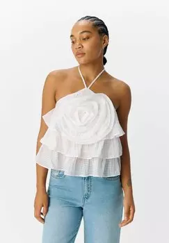 Топ NECKHOLDER Object, белый