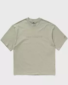 Топ New Balance Hyper Density Jersey Oversized T-Shirt, цвет olivine (ovn)
