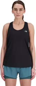 Топ New Balance New Balance Women's Athletics Tank, цвет Black Heather