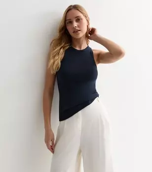 Топ New Look в рубчик, темно-синий