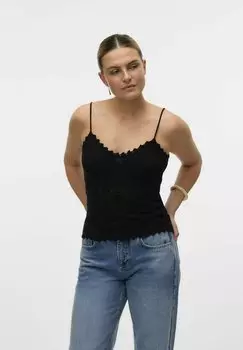 Топ NEWVERENA Vero Moda, черный