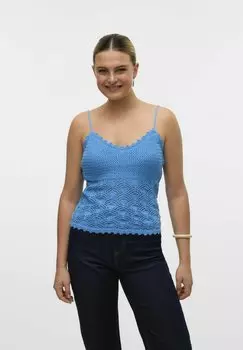 Топ NEWVERENA Vero Moda, синий