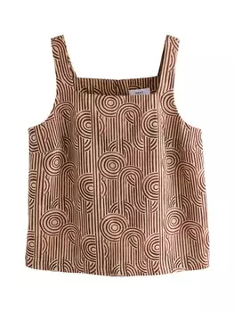 Топ Next, цвет Brown/Light brown