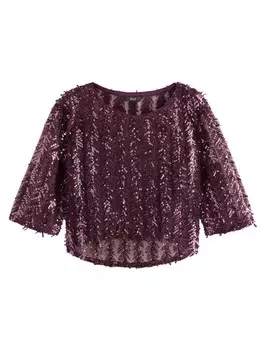 Топ Next Shirt, цвет aubergine