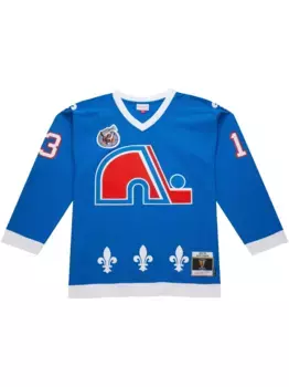 Топ NHL Dark Nordiques 1992 Mats Sundin Mitchell & Ness, синий