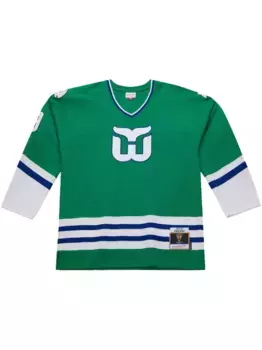 Топ NHL Dark Whalers 1979 Gordie Howe Mitchell & Ness, зеленый