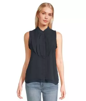 Топ NIC+ZOE Falling Chiffon Woven Tank, цвет Dark Indigo