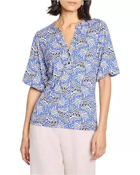 Топ NIC+ZOE Ocean Jewel Top, синий мульти