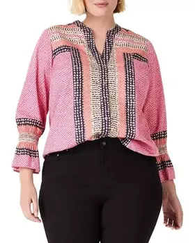 Топ NIC+ZOE Plus Spotty Stripes Top, цвет Pink Multi