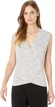 Топ NIC+ZOE Space Dye Wrap Tank, цвет Grey Mix