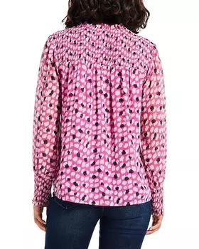 Топ NIC+ZOE Vivid Dot Top, цвет Pink Multi