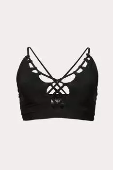 Топ Nicolette черного цвета Beach Riot