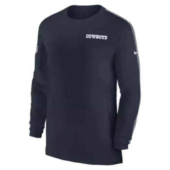 Топ Nike Dallas Cowboys Sideline Coach, темно-синий