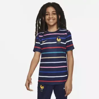 Топ Nike FFF Academy Pro Home, цвет Blackened Blue/Club Gold