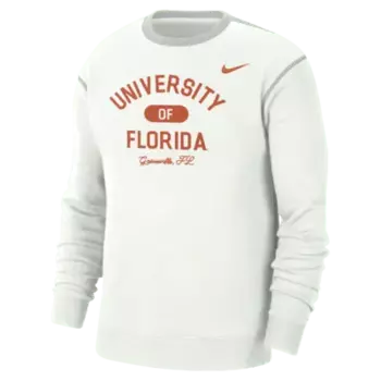 Топ Nike Florida, цвет Summit White/Grey Fog/University Orange