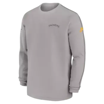 Топ Nike Green Bay Packers Logo Coach Men’s NFL Long-Sleeve Top, цвет Pewter