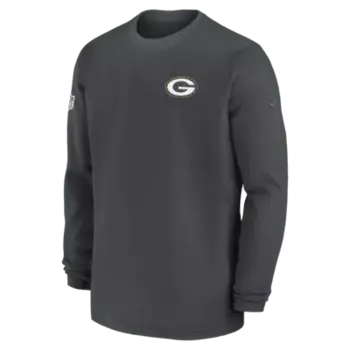 Топ Nike Green Bay Packers Sideline Coach Men’s NFL Long-Sleeve Top, цвет Anthracite