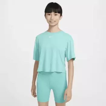 Топ Nike One Relaxed, цвет Green Frost/White