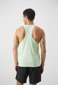 Топ Nike, паровой зеленый/серебристый Fast Singlet