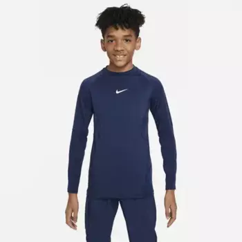 Топ Nike Pro, цвет Midnight Navy/White