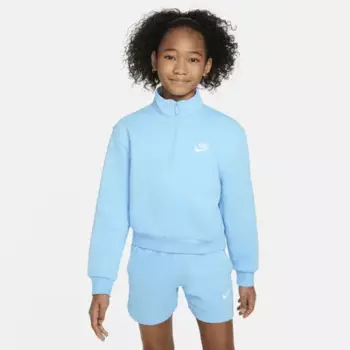 Топ Nike Sportswear Club Fleece, цвет Aquarius Blue/White