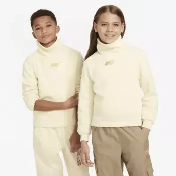 Топ Nike Sportswear Club Fleece, цвет Coconut Milk/Metallic Gold