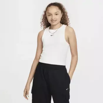 Топ Nike Sportswear Girls' Ribbed Tank Top, цвет Sail