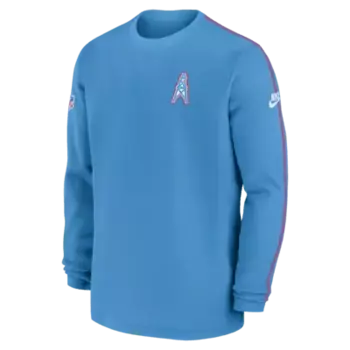 Топ Nike Tennessee Titans Logo Coach Men’s NFL Long-Sleeve Top, цвет Light Blue
