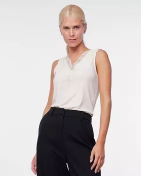 Топ нижнего белья с бретелями Yas, белый