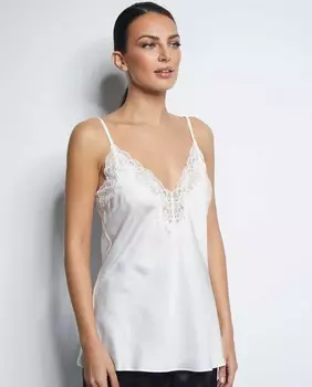 Топ нижнего белья с кружевом и V-образным вырезом Selmark, крем