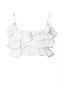 Топ NLY by Nelly Frill Dream, белый