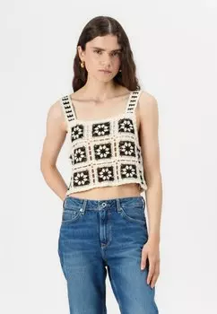 Топ NMTAMINNA Noisy May, кремовый