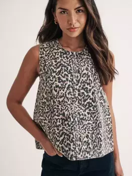 Топ Nobody's Child Stirling Leopard Organic Cotton Denim