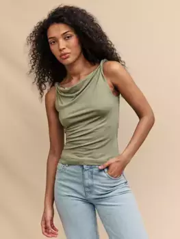 Топ Nobody's Child Twist Bardot, зеленый