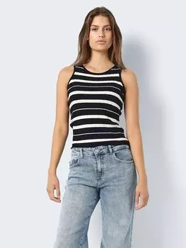 Топ Noisy may, черный/белый